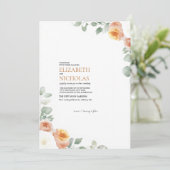 ボタニカルエレガモダンントウェディング招待状 招待状 (スタンド正面)