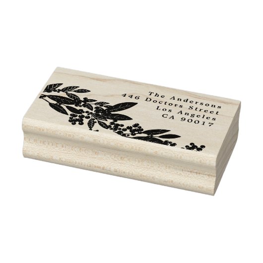 ボタニカルエレガンスクリスマス差出人住所 ラバースタンプ (スタンプ)