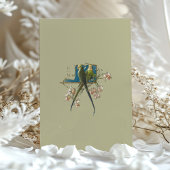 ボタニカルエレガンスパロット結婚式招待状 招待状