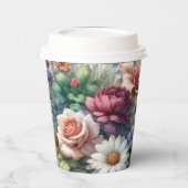 ボタニカルエレガンスフローラ紙カップ 紙コップ (左)