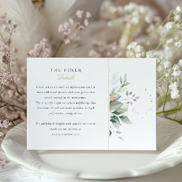 ボタニカルエレガンス結婚ズ情報カード エンクロージャーカード