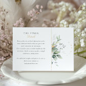 ボタニカルエレガンス結婚ズ情報カード エンクロージャーカード