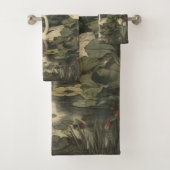 ボタニカルエレガンス – スワン・イン・ザ・フォレスト バスタオルセット (インサイチュ)