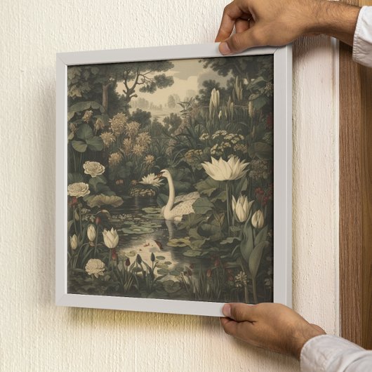 ボタニカルエレガンス – スワン・イン・ザ・フォレスト ポスター