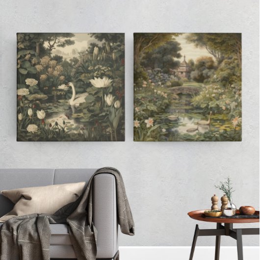 ボタニカルエレガンス – スワン・イン・ザ・フォレスト ポスター