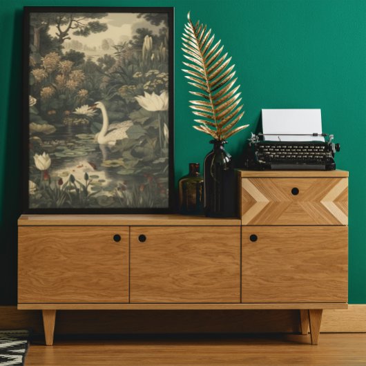 ボタニカルエレガンス – スワン・イン・ザ・フォレスト ポスター