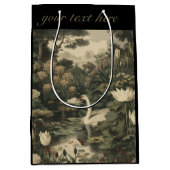 ボタニカルエレガンス – スワン・イン・ザ・フォレスト ミディアムペーパーバッグ (正面)