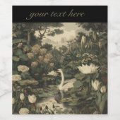 ボタニカルエレガンス – スワン・イン・ザ・フォレスト ワインラベル (シングルラベル)