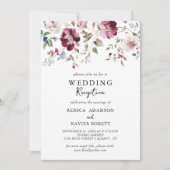 ボタニカルエレガントウェディング披露宴招待状 招待状 (正面)