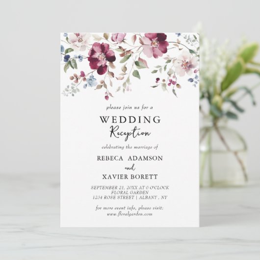 ボタニカルエレガントウェディング披露宴招待状 招待状 (スタンド正面)