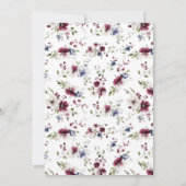 ボタニカルエレガントウェディング披露宴招待状 招待状 (裏面)