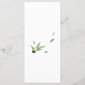 ボタニカルエレガントオリーブ枝書道台本 メニュー (裏面)