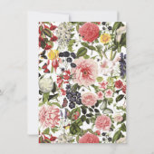 ボタニカルエレガントガーデンガラディナーダンス 招待状 (裏面)