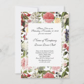 ボタニカルエレガントガーデンガラディナーダンス 招待状 (正面)