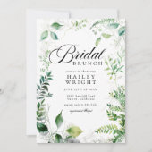 ボタニカルエレガントガーデンブライダルブランチシャワー 招待状 (正面)