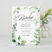 ボタニカルエレガントガーデンブライダルブランチシャワー 招待状 (スタンド正面)