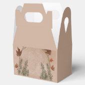 ボタニカルエレガントクリスマスクラシックラウンドステッカー フェイバーボックス (オープン)