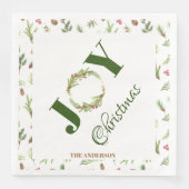 ボタニカルエレガントクリスマスジョイクリスマスリース (正面)