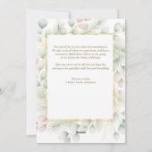 ボタニカルエレガントクリスマスファミリーの写真 シーズンカード (裏面)