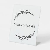 ボタニカルエレガントビジネスロゴ 台座サイン (正面)