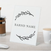 ボタニカルエレガントビジネスロゴ 台座サイン (インサイチュ)