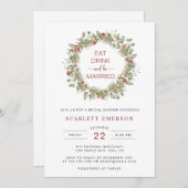 ボタニカルエレガントブライダルシャワー招待状 招待状 (正面/裏面)