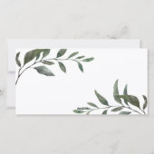 ボタニカルエレガントホリデークリスマスフォト シーズンカード (裏面)