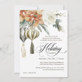 ボタニカルエレガントホリ企業のーパーティー 招待状 (正面)