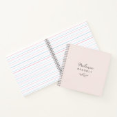 ボタニカルエレガントミニマモダンリストピンク手帳 ノートブック (内部)