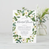 ボタニカルエレガントリースリハーサルディナー招待状 招待状 (スタンド正面)