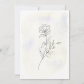 ボタニカルエレガ魅力的ントウェディング招待状 招待状 (裏面)