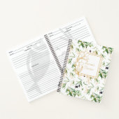 ボタニカルオリーブの枝レシピ主催者 ノートブック (内部)