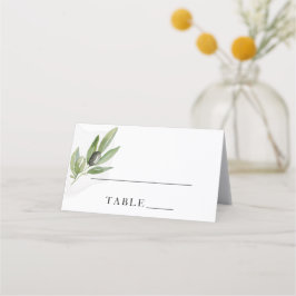 ボタニカルオリーブエレガントブランチ結婚書道 プレイスカード