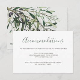 ボタニカルオリーブ結婚ブランチのエンクロージャRSVP Ca 出欠カード