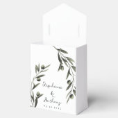 ボタニカルオリーブ葉ブランチイタリアン結婚ズ フェイバーボックス (オープン)