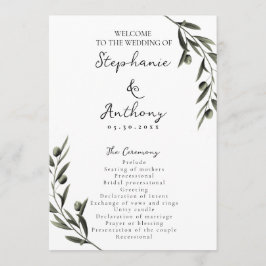 ボタニカルオリーブ葉ブランチイタリアン結婚ズ プログラム