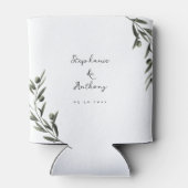 ボタニカルオリーブ葉ブランチイタリアン結婚ズ 缶クーラー (裏面)