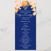 ボタニカルオレンジとネイビーブルーの花 - プログラム (正面)