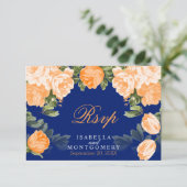 ボタニカルオレンジとネイビーブルー結婚ズ – RSVP (スタンド正面)