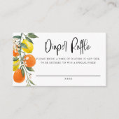 ボタニカルオレンジとレモンオムツラッフルゲーム エンクロージャーカード (正面)