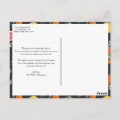 ボタニカルオレンジとレモ結婚ンの感謝 ポストカード (裏面)