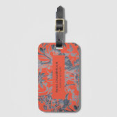 ボタニカルオレンジチノワズリーカスタム ラゲッジタグ (正面縦)