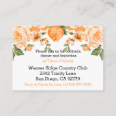 ボタニカルオレンジフローラ-披露宴 エンクロージャーカード (裏面)