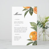 ボタニカルオレンジメインスクイーズブライダルシャワーメニュー (スタンド正面)