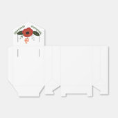 ボタニカルオレンジ葉フローラパーティーの好意ボックス フェイバーボックス (折り畳みなし)