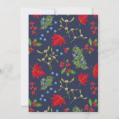 ボタニカルオータムプラントホリデーパーティー招待状 招待状 (裏面)