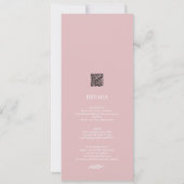 ボタニカルオールインワンダスティーバラ結婚式招待状 招待状 (裏面)