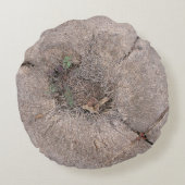 ボタニカルカットパームツリーフォト ラウンドクッション (裏面)