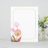 ボタニカルカファリホワイトステーショナリー紙 (スタンド正面)