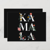 ボタニカルカマラハリス投票2024フローラ投票者 ポストカード (正面/裏面)